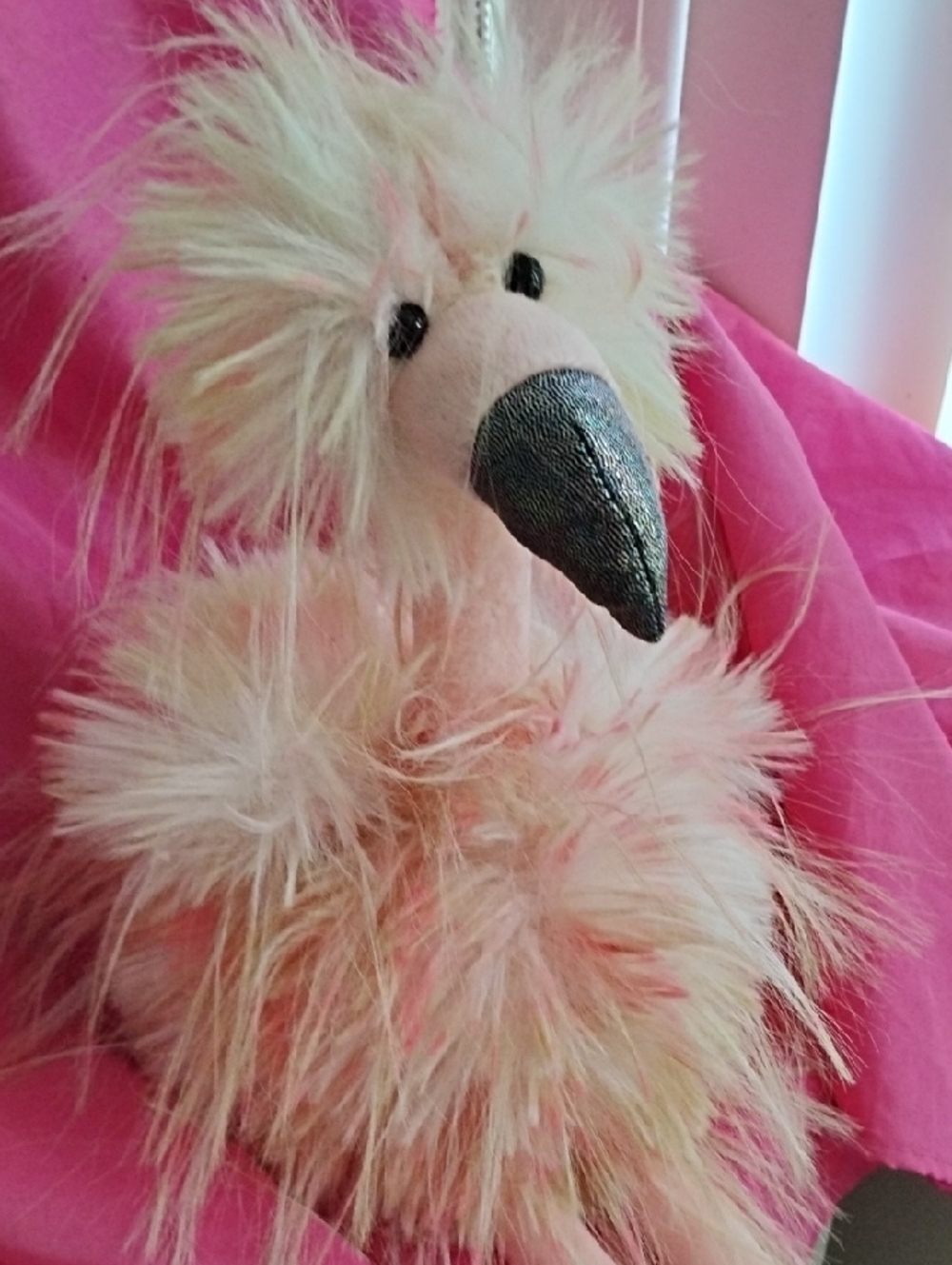 Pink Multi Coloured Fluffy Emu - Picture 3 of 6